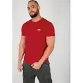Produktbild: Alpha Industries Rundhalsshirt BASIC T SMALL LOGO Baumwolle, regular fit rot M (48/50)