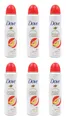 Produktbild: Dove Advanced Care Go Fresh Deo Spray Pfirsich Weiße Blüte , 6x150ml EA181443565