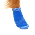 Produktbild: RUFFWEAR Bark'n Boot Socken für Hunde, große Hundesocken für unter Hundeschuhen und Hundestiefeln, Set mit 4 bequemen, schnell trocknenden und verstärkten Hundesocken, Größe L, Blue Pool