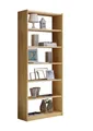 Produktbild: Ticaa Standregal Standregal Bücherregal Kiefer Natur H214 cm, Massives Qualitätsholz (18mm Stärke), hochwertige Verarbeitung