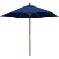 Produktbild: anndora Sonnenschirm Landhausschirm Balkonschirm Dunkelblau  2,1 m rund B-Ware