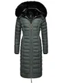Produktbild: Navahoo Damen Wintermantel Warmer Steppmantel lang mit Kapuze Umay Stormy Blue Gr. XXL