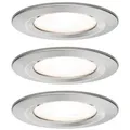 Produktbild: LED Einbauleuchte 3-Step-Dim Nova Basisset starr IP44 rund 78mm GU10 3x6,5W 3x460lm 230V dimmbar 2700K Eisen gebürstet