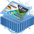 Produktbild: bonsport Pool Unterlegmatte Poolmatte 12 Stück - Bodenschutz Matte für den Pool/Planschbecken - Bodenfolie Bodenmatte Poolunterlage Bodenschutz blau