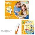 Produktbild: Ravensburger tiptoi Stift und Wörter-Bilderbuch Kindergarten - Lernspielzeug für Kinder ab 3 Jahren - Stylus mit überragender Audioqualität, Akku und Soft-Grip-Hülle - Grün, Orange, Silber - 00113