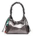 Produktbild: Desigual Montville Half Logo Shoulder Bag Schultertasche Tasche Brushed Silver