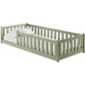 Produktbild: Kids Collective Bodenbett, Olivgrün, Holz, 80x160 cm, Kinder- & Jugendzimmer, Kindermöbel, Kinderbetten, Kindereinzelbetten