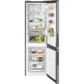 Produktbild: AEG 8000 Cooling 360° / Freistehende Kühl-Gefrierkombination/WiFi-Vernetzung / 1870 mm / 328 L/CustomFlex – flexibles Türablagesystem/NoFrost ORC8M321CX Gebürstetes Edelstahl