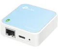 Produktbild: TP-Link TL-WR802N N300 WLAN Nano Router (Tragbar, Accesspoint, TV Adapter, Repeater, Router, Client, 300 Mbit/s (2,4GHz), Media, FTP Server), blau/weiß, 57 x 57 x18 mm