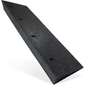 Produktbild: Autorampe Gummi schwarz I Breite: 100cm I Höhe: 110mm I Rollstuhlrampe Gummikeil - Schwarz
