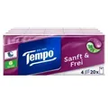 Produktbild: Tempo Sanft und Frei Taschentücher 83017752 , 1 Packung = 20 x 9 Tücher = 180 Tücher