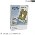 Produktbild: 4 Staubsaugerbeutel Bosch Typ K VZ41AFK BSG1 BSN Serie / 468265  00468265