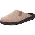 Produktbild: Rohde Herren Hausschuh Softfilz Pantoffel in Komfortweite Soltau-H 2782, Größe:46 EU, Farbe:Beige - Beige - 46