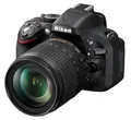 Produktbild: Nikon D5200 SLR-Digitalkamera (24,1 Megapixel, 7,6 cm (3 Zoll) TFT-Display, Full HD, HDMI) Kit inkl. AF-S DX 18-105 mm VR Objektiv schwarz