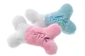 Produktbild: Plüsch-Welpenspielzeug Mini-Knochen farblich sortiert 13cmx9cm