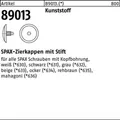 Produktbild: 500er PACK(Stk) SPAX 089013809000000000 Kappe R 89013 Kopfbohrung weiss Kunststo