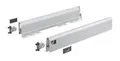 Produktbild: Hettich ArciTech Set Zarge, Zargenhöhe 94 mm x NL 500 mm, silber, links und rechts - 9150619