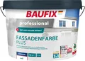 Produktbild: BAUFIX professional Fassadenfarbe Plus weiss seidenmatt, 10 Liter, Außenwand Farbe
