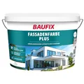 Produktbild: BAUFIX Fassadenfarbe Plus weiss, seidenmatt, 10 Liter, Außenwand Farbe, für außen, Anti-Grün-Formel, scheuerbeständig, wasserabweisend, wetterbeständig