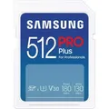 Produktbild: Samsung SD-Karte PRO Plus (2023), 512GB, bis 180 MB/s, SDXC, mit V30 und UHS-I U3