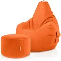 Produktbild: Green Bean Sitzsack, Orange, Textil, Füllung: Styroporkugeln, Oval, 70x90x80 cm, Hergestellt in Deutschland, Wohnzimmer, Hocker, Sitzsäcke, XXL Sitzsäcke