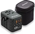 Produktbild: Verbatim UTA-05 - Netzteil - GaN III, Universal - 65 Watt - 5 A - PD 3.0, QC 4.0+, QC 3.0, Fast Charge, Super Charge, Apple Fast Charge, PD/PPS, USB BC 1.2 - 4 Ausgabeanschlussstellen (2 x USB-C, 2 x USB)