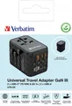 Produktbild: Verbatim Ladeadapter, Universal Travel, UTA-05, GaN III, 65W 1x USB-A, 1x USB-A QC, 2x USB-C PD, 100-250V, Retail 32120