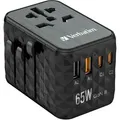 Produktbild: VERBATIM GAN III UNIVERSAL Reiseadapter UTA-05 mit 2 X USB-C PD 65W & QC 4+ / 2 X USB-A