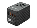 Produktbild: Verbatim UTA-05 - Netzteil - GaN III, Universal - 65 Watt - 5 A - PD 3.0, QC 4+, QC 3.0, Fast Charge, Super Charge, Apple Fast Charge, PD/PPS, BC 1.2 - 4 Ausgabeanschlussstellen (2 x USB-C, 2 x USB)