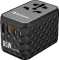 Produktbild: Verbatim UTA-05 GaN III USB Ladegerät 65W 2x USB-A, 2x USB-C USB PD, USB PD 3.0, QC 4+, Fast Charge, SuperCharge, Adaptive Fast