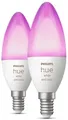 Produktbild: Philips Hue White & Color Ambiance Lampe, Kerze, E14, 470lm, Doppelpack (929002294205)
