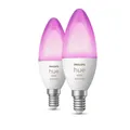 Produktbild: Philips Hue White & Color Ambiance E14 2er-Pack - Weiß