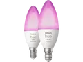 Produktbild: PHILIPS Hue White & Col. Amb. Doppelpack E14 2x470 LED Lampe Mehrfarbig
