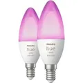 Produktbild: Philips Hue LED-Leuchtmittel E14 White & Color Ambiance Kerze 2x 470,m 2er Pack