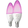 Produktbild: Philips Hue LED-Leuchtmittel E14 White & Color Ambiance Kerze 2x 470 lm 2er Pack