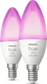 Produktbild: Philips Hue HUE White and Color Ambiance Doppelpack E14 Lampe 470lm