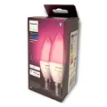 Produktbild: Philips Hue White and Color Ambiance LED-Bulb E14, 4W, 2er-Pack !Bluetooth! 4...