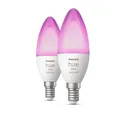 Produktbild: Philips Hue E14 Smart LED Ambiente Leuchtmittel Kerze Doppelpack 470lm Bluetooth