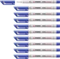 Produktbild: STABILO - Folienstift - OHPen universal - wasserlöslich fein - 10er Pack - blau