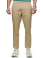 Produktbild: Indicode Herren INNandos Stoffhose aus Leinen & Baumwolle | Herrenhose Freizeithose Männer Cornstalk, L