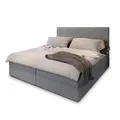 Produktbild: MASSENO Boxbett mit Bettkasten  ¦ grau ¦ Maße (cm): B: 160 H: 98