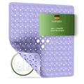 Produktbild: Duschmatte rutschfest 53x53 cm Lavendel - Antirutschmatte Dusche BPA frei für...