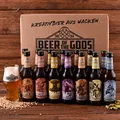 Produktbild: WACKEN BRAUEREI Craft Beer Box 16 x 0,33 l verschiedene Sorten + Bierglas BEER OF THE GODS | GÖTTERGABE | Viking Craftbeer Set Gift for Men | Wikinger Kraft Bier Geschenk für Männer | Party Festival