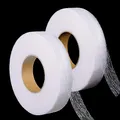 Produktbild: Saumband zum Aufbügeln,128 Meter Gardinenband Bügelband Textilklebeband Waschmaschinenfest Nahtband Bleiband, für Spleißen von Stoffen Hosen Vorhänge Kleidung Gardinen Nähen Nähzubehör 2cm Breit, Weiß