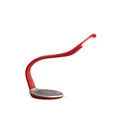 Produktbild: Trae Luni LED Leselampe. Schreibtischlampe. Soft-Touch-Oberfläche. Designlampe. Designerlampe. Mit integrierter Wireless-Ladefläche für Smartphones. Individuell biegbarer Lampenhals. Rot