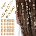 Produktbild: Dreadlock Schmuck Haarspiralen Clips Haar Geflecht Ringe Verstellbar Metall C...