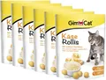 Produktbild: GimCat Käse Rollis getreidefrei Katzensnack echtem Hartkäse vitaminreich 6x140g