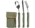 Produktbild: Mil-Tec Besteck-Set Militär Klappbesteck 3-tlg. mit Tasche, 1 Personen