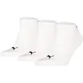 Produktbild: PUMA Unisex Sneakersocken, 3er Pack - Sneaker Plain 3P, Logo, einfarbig Weiß 43-46