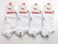 Produktbild: NEU - 12 Paar PUMA Sneaker Socken - Gr. 43-46 - weiß - Sportsocken - Soft Cotton